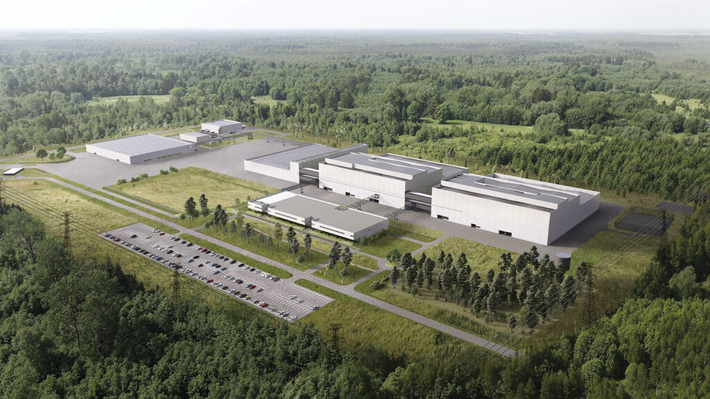 Havainnekuva tulevasta laitoksesta.